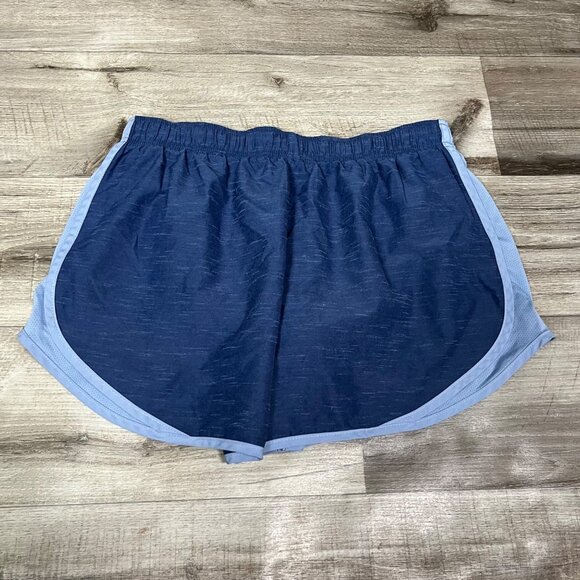 Nike Athletic Dri-Fit Mid Rise Lined Running Shorts Blue Women’s Size L - Picture 2 of 10